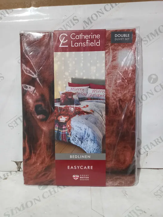 CATHERINE LANSFIELD EASYCARE REVERSIBLE DUVET SET - DOUBLE