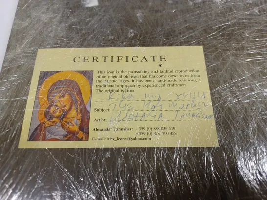 HAND PAINTED BOX ART OF THE VIRGIN MARY