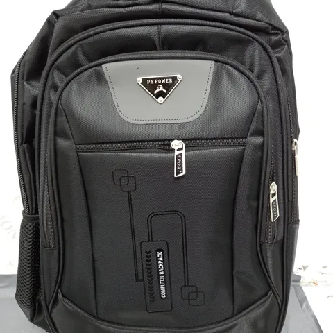 PEPOWER COMPUTER BACKPACK IN BLACK