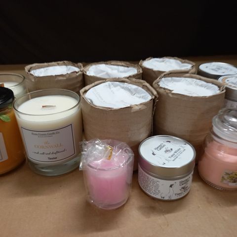 LOT OF 15 ASSORTED FRAGRANCED CANDLES