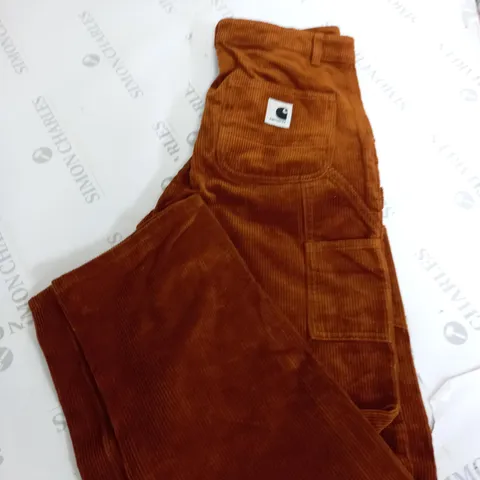 CARHARTT RELAXED STRAIGHT CORDUROY 26 BROWN PANTS 