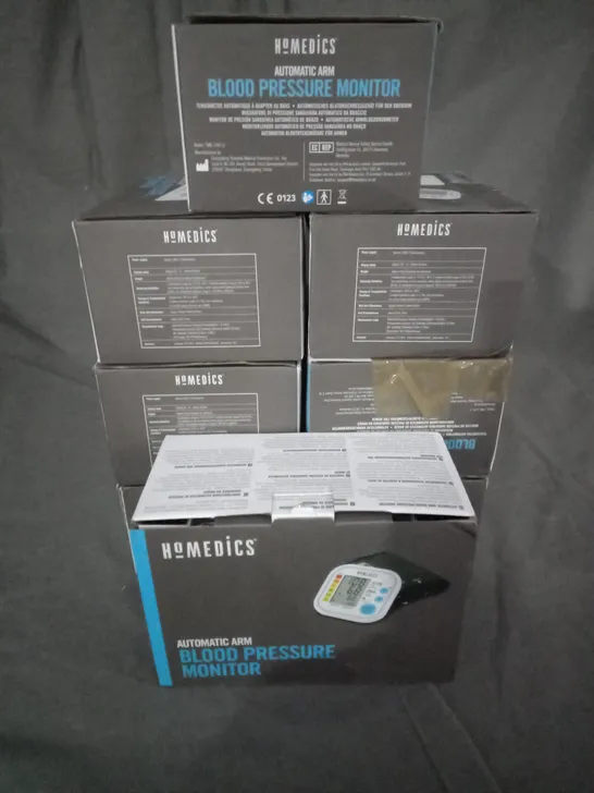 BOX OF 8 HOMEDICS BLOOD PRESSURE MONITORS