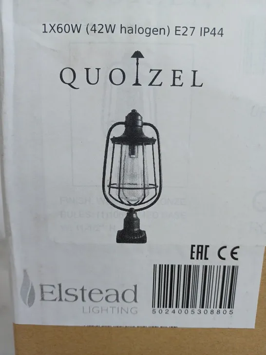 BOXED QUOIZEL MRE9009WT 1-LIGHT MARINE OUTDOOR LANTERN