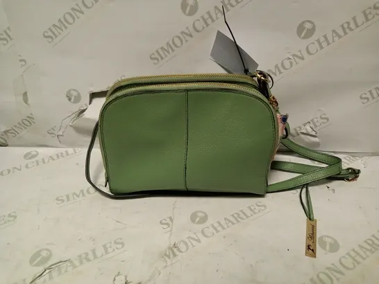 ASHWOOD GENUINE LEATHER WOMENS SMALL CROSSBODY BAG - GREEN