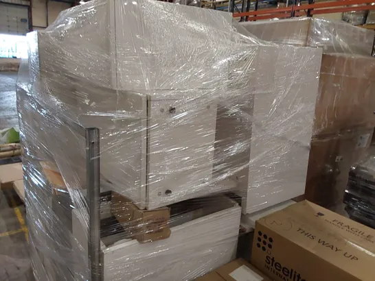 PALLET CONTAINING APPROXIMATELY 10 PRE-BUILT BANYETTI BATHROOM VANITY UNITS