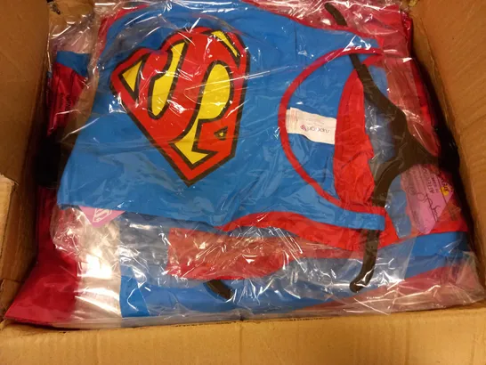 BOX OF APPROX 20 SUPERGIRL DRESSES WITH CAPE - SIZE SMALL