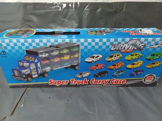 DRIVING DIE-CAST SUPER TRUCK CARRY CASE WITH CARS 