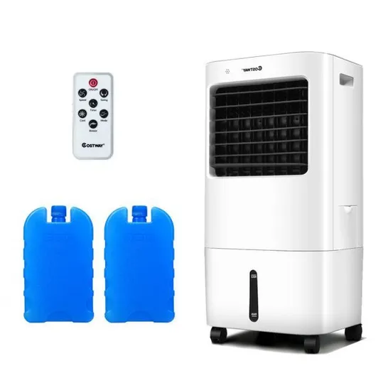 BOXED COSTWAY 3-IN-1 EVAPORATIVE AIR COOLER AND HUMIDIFIER WITH REMOTE CONTROL