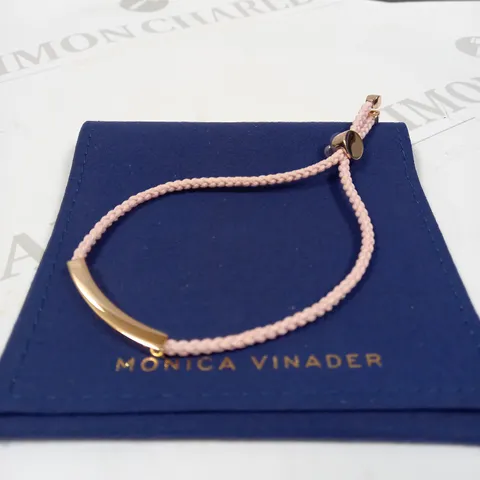 MONICA VINADER GOLD EFFECT PENDANT ROPE BRACELET  