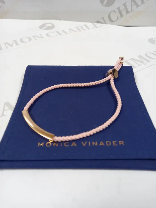 MONICA VINADER GOLD EFFECT PENDANT ROPE BRACELET  