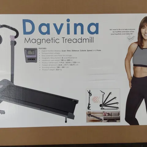 BRAND NEW BOXED DIVINA McCALL MAGNETIC TREADMILL (1 BOX)