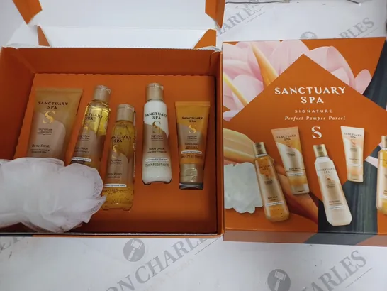 BOXED SANCTUARY SPA SIGNATURE PERFECT PAMPER PARCEL GIFT SET RRP £20