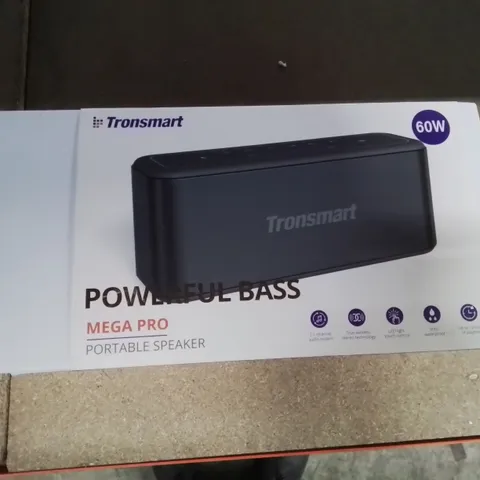 A BOXED TRONSMART POWERFUL BASS MEGA PRO PORTABLE SPEAKER