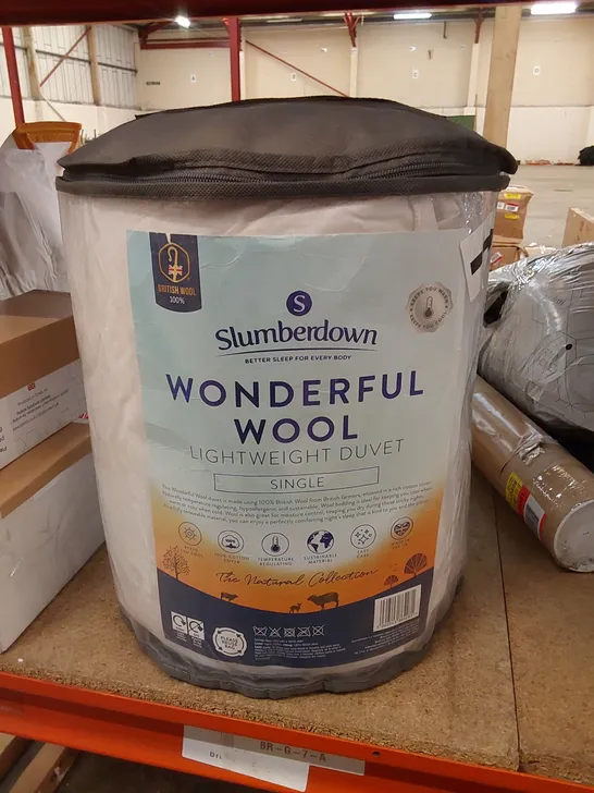 BAGGED SLUMBERDOWN WONDERFUL WOOL DUVET // SIZE: SINGLE 