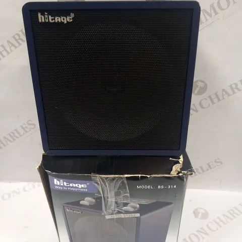 BOXED HITAGE MODEL BS-314 SURROUND WOODEN WIRELESS SPEAKER