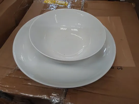 BOXED MERCURY ROW CRILLON PORCELAIN CHINA DINNERWARE SET - 24 PIECE 