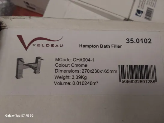 BOXED HAMPTON BATH FILLER CHROME 