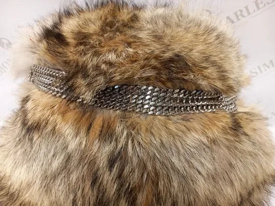 CHRISTIAN LOUBOUTIN FUR EFFECT HAND BAG