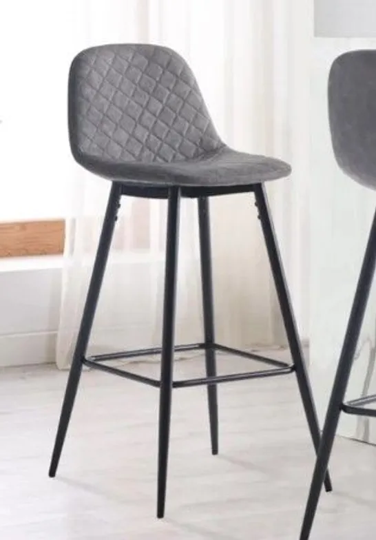 BOXED PAIR OF MURRAY GREY BARSTOOLS