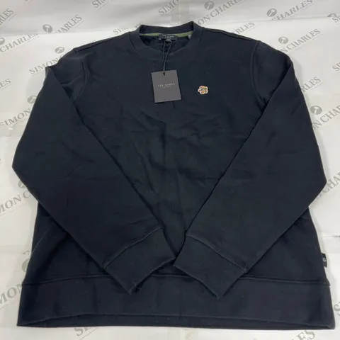 TED BAKER HATTON SWEATSHIRT IN BLACK SIZE 3