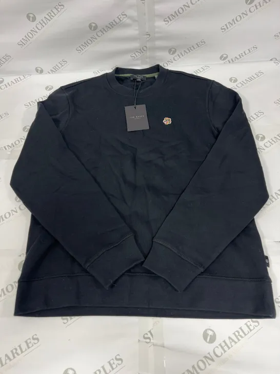 TED BAKER HATTON SWEATSHIRT IN BLACK SIZE 3