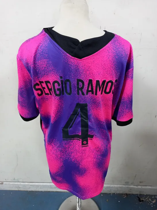 PSG PERSONALISED FOOTBALL SHIRT - SERGIO RAMOS - M