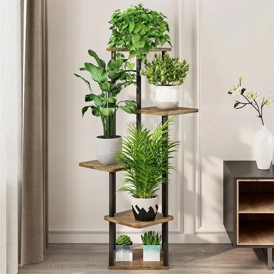 BOXED ABIRAL RECTANGLE MULTI-TIERED PLANT STAND