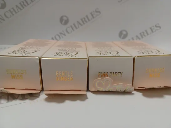 BOX OF 4 ASSORTED P.LOUISE THE CHEEK OF IT LIQUID BLUSH TO INCLUDE SUNKISS MISS, GENTLE GINER, PINK PARTY 