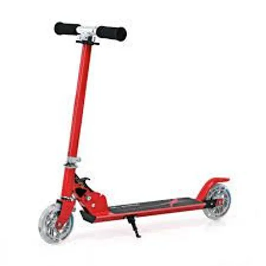 BOXED GOPLUS RED FOLDING ALUMINUM 2 WHEEL KIDS KICK SCOOTER ADJUSTABLE HEIGHT LED LIGHT UP