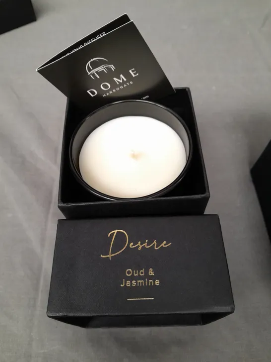 BOXED DOME HARROGATE OUD AND JASMINE SCENTED CANDLE