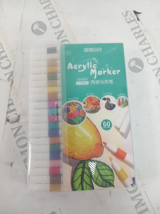 PACK OF 60 ACRYLIC MARKER PENS