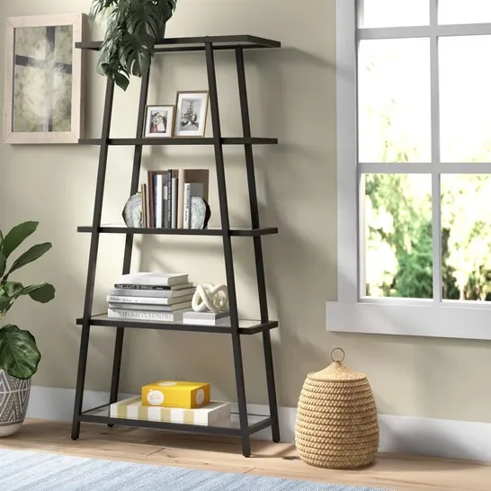 BOXED WITH STEEL ETAGERE