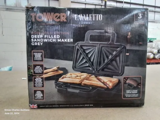 BOXED BRAND NEW 3 IN ONE TOWER TOASTIES SANDWICH MAKER