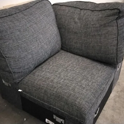 CHARCOAL FABRIC CORNER SECTION 