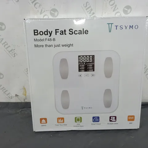 BOXED AND SEALED TYSMO BODY FAT SCALE (F48-8)