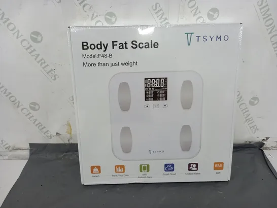 BOXED AND SEALED TYSMO BODY FAT SCALE (F48-8)