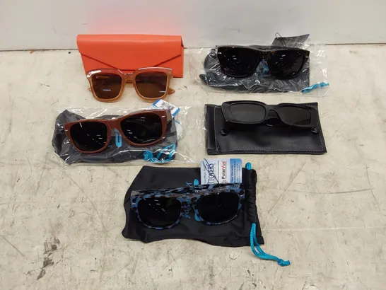 BOX OF 5 PAIRS OF DESIGNER SUNGLASSES (1 BOX)