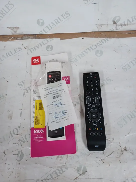 ONE FRO ALL REPLACEMENT REMOTE FOR LG TV'S