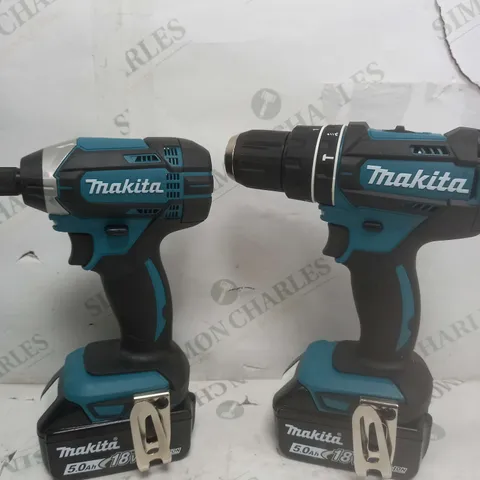 MAKITA 18V LXT COMBI DRILL & IMPACT DRIVER SET