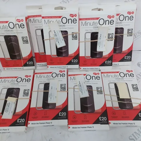 LOT OF 10 TECH 21 MINUTE ONE PREMIUM PHONE CASES FOR IPHONE 13