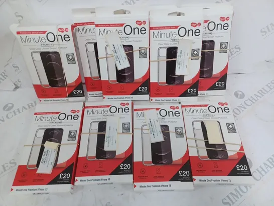 LOT OF 10 TECH 21 MINUTE ONE PREMIUM PHONE CASES FOR IPHONE 13