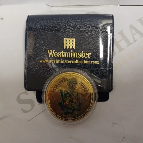 WESTMINSTER COLLECTION FALKLANDS WAR COLLECTABLE COIN