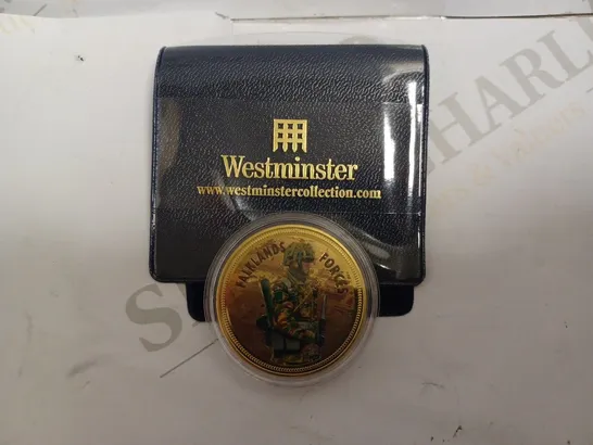 WESTMINSTER COLLECTION FALKLANDS WAR COLLECTABLE COIN