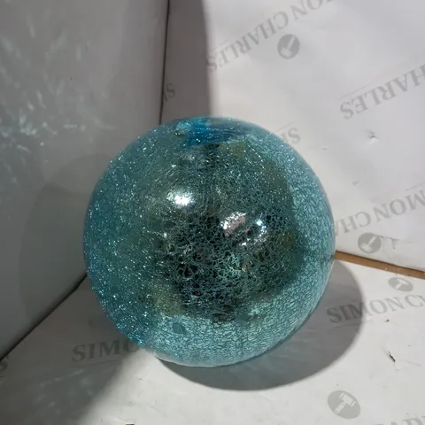 MR CHRISTMAS 8" GLASS CRACKLE SPHERE