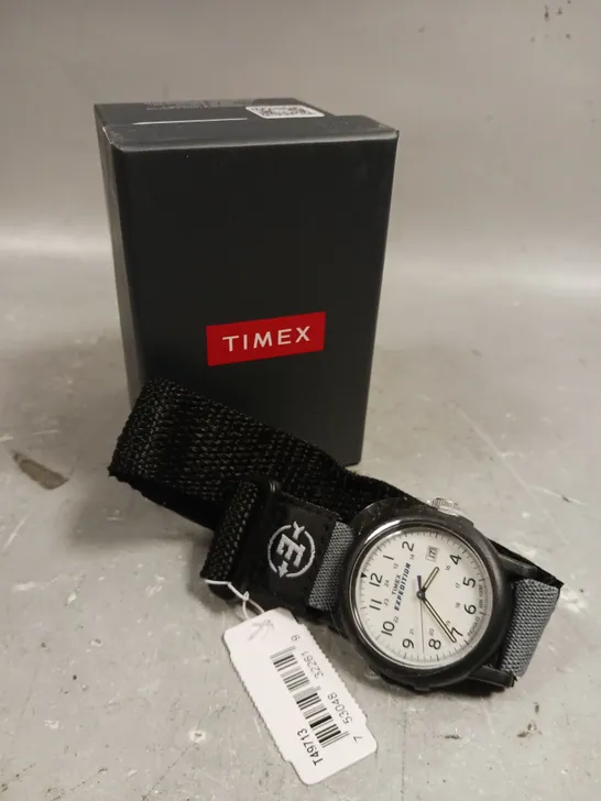 BOXED TIMEX EXPEDITION WHITE DIAL WATCH 