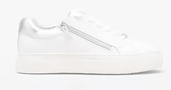 MODA IN PELLE BALIZE LEATHER TRAINER WHITE SIZE 8