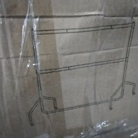 BOXED 4FT HEAVY DUTY 2-TIER CLOTHES RAIL 