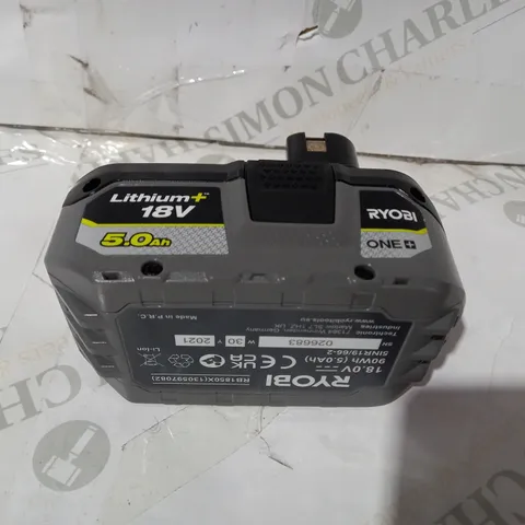 RYOBI ONE PLUS LITHIUM 18V BATTERY