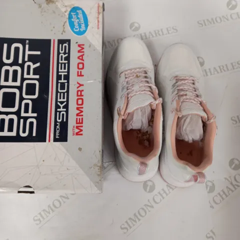 SKETCHERS BOBS SPORT TRAINERS WHITE