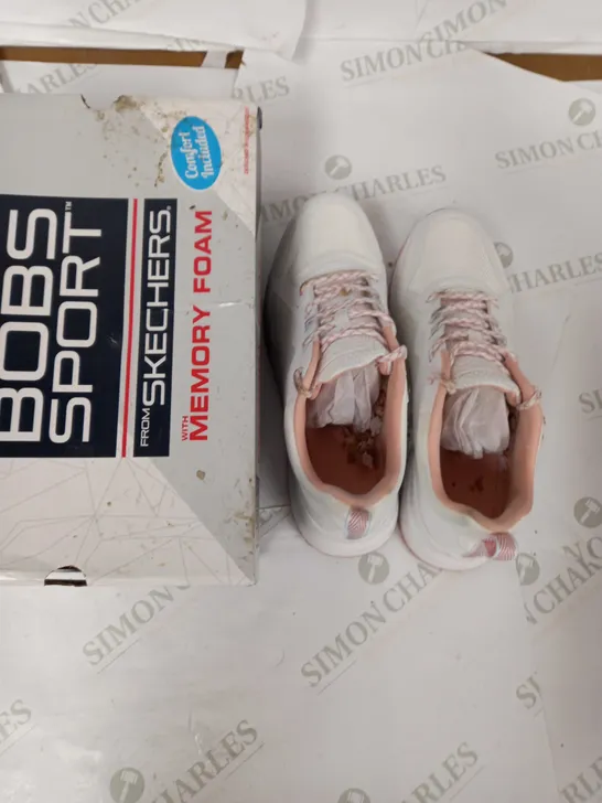 SKETCHERS BOBS SPORT TRAINERS WHITE